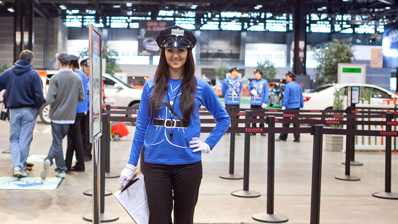 Illustration for article titled The Booth Professionals Of The Chicago Auto Show